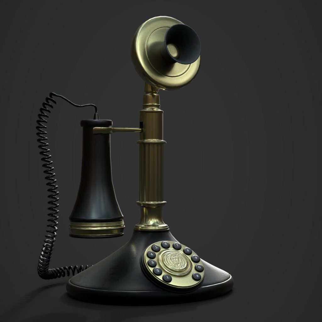Candlestick Rotary Phone