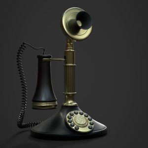Candlestick Rotary Phone
